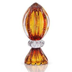 Imagem de Vaso Pinha Com Base Em Cristal Murano Âmbar - São Marcos