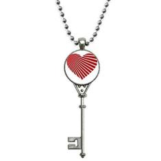Imagem de Beauty Gift Colar vintage de prata com pingente em formato de coração  para Dia dos Namorados