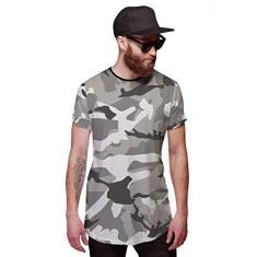 Imagem de Camiseta Longline Camuflada  Exército Style