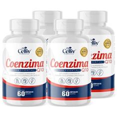 Imagem de Kit Com 4 - Coenzima Q10 100mg Por Porção 60 Cápsulas Celliv