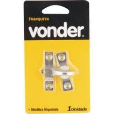 Imagem de Tranqueta Simples Aço Carbono Niquelado - Peça - Vonder