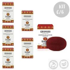 Imagem de Kit C/6 Sabonetes Em Barra Vegetal Glicerina Gengibre 90G Granado