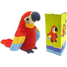 Imagem de Brinquedo de pelúcia Talking Parrot, animal engraçado que se repete, presente de aniversário, eletrônico para aprendizagem precoce