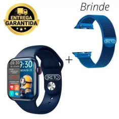 Imagem de Relogio Smartwatch Hw16 44mm Atualizado + Pulseira Milanese Metal - We