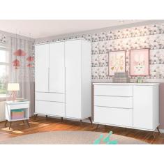 Imagem de Quarto de Bebê Melissa Retrô Cor Branco - Phoenix Baby