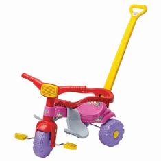 Triciclo Velotrol Infantil Bebe Motoca Festa Rosa Magic Toys - Lojas Magal