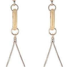 Imagem de Brinco Armazem Rr Bijoux Comprido Pérola E Cristal Dourado