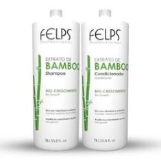 Imagem de Felps Profissional Kit Duo Extrato de Bamboo Shampoo e Condicionador 2x1Litro