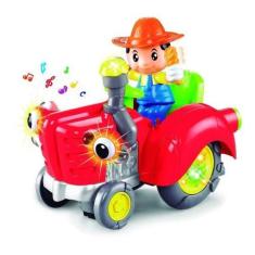 Imagem de Brinquedo Trator Fazendeiro Bate Volta Som Luz Movimentos. - Dm Toys