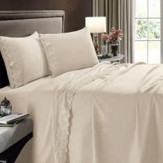 Imagem de Jogo de Cama Buettner Solteiro 3 Pçs Sonata Com Renda Pérola