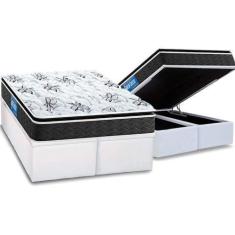 Imagem de Cama Box Baú Queen: Colchão Espuma Probel D40 Guarda Costas Premium Hi