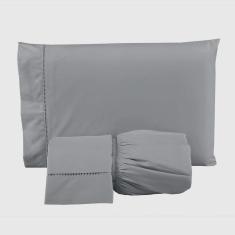 Imagem de Jogo de Lençol Queen 400 Fios 3 Peças Toque Macio