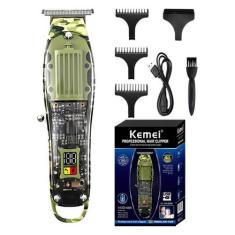 Imagem de Máquina De Cortar Cabelo Kemei Km-1928 Transparente Bivolt