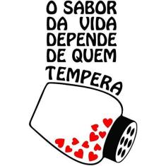 Imagem de Adesivo de Parede O Sabor da Vida