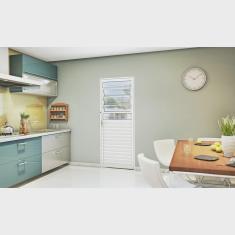 Imagem de Porta de Aço Basculante 215x85cm com Vidro Mista Riobras