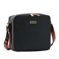 Imagem de Bolsa Feminina Transversal Elegante Moderna Chenson, Preto, UN