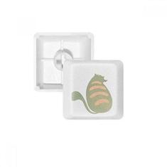 Imagem de Kit de atualização para jogos com teclado mecânico PBT para aquarela e animal de gato verde