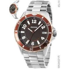 Relógio Magnum Masculino Sports MA33406P Pulseira de Couro