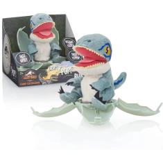 Imagem de Ovo Dino Pelúcia Pop-up - Mundo Jurássico - Velociraptor Blue