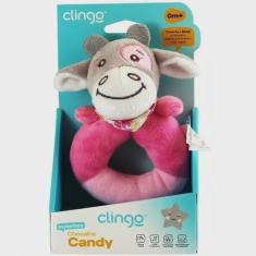 Imagem de Pelucia oval para Bebe com Chocalho Clingo