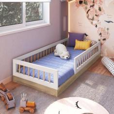 Imagem de Cama Infantil De Chão Montessoriana Menino Menina Solteiro 195cm Com G