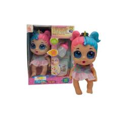 Imagem de Boneca Mylittle Glitter Faz Xixi C/ Acessórios - Divertoys