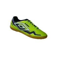 Imagem de Chuteira Futsal Umbro Prisma infantil - Verde e Roxo