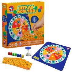 Imagem de Jogo Letras Ocultas Tabuleiro Educativo Infantil Lançamento