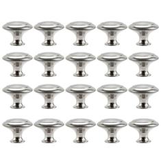Imagem de 1/10/20/25 peças puxadores de porta de aço inoxidável gaveta armário alças puxadores kithcen armário puxar alças acessório de ferragens de móveis, 20 peças