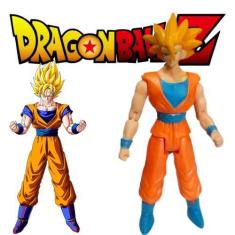 Imagem de Boneco Goku Super Saiyajin Dragon Ball Z Anime Original Para Meninos -