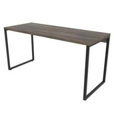 Imagem de Mesa Para Escritório Kuadra Carvalho Dark 141 - Compace