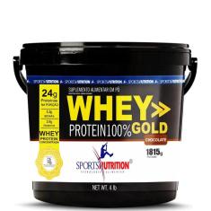 Imagem de Whey Protein 100% Gold 1815G Baunilha - Sports Nutrition
