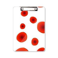 Imagem de Quadro de prancheta para pintura artística abstrata com flores e círculo  A4