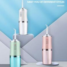 Imagem de Irrigador Dental Oral Recarregável 230ml Higiene Limpeza Bucal Portáti