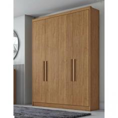 Imagem de Guarda Roupa Solteiro Moderni 4 Portas Cumaru - Novo Horizonte
