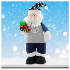 Imagem de Enfeite Natal Boneco Papai Noel Artesão Tecido 53cm