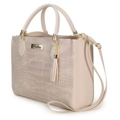 Imagem de Bolsa Transversal Com Alça De Mão Feminino Estampada E Detalhes Em Metal