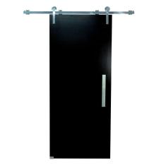 Imagem de Porta Celeiro De Correr Laqueada Preta 210x90