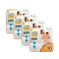 Imagem de Fralda de Vestir Pom Pom Tamanho XG 96 Unidades Peso Indicado 12 - 17kg
