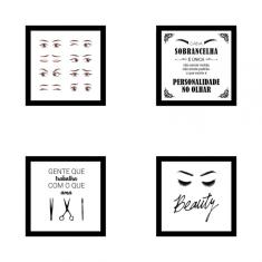 Imagem de Kit De Quadros Decorativos Mdf Designer De Sobrancelhas 10