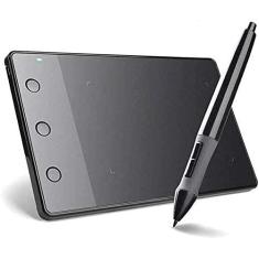 Imagem de Mesas Digitalizadoras Huion H420 Black Kit de Tablet de Desenho Gráfico USB