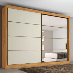 Imagem de Guarda Roupa Casal Espelho 2 Portas Flex Servilha Made Marcs