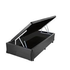 Imagem de Cama Box Baú Solteiro Cinza House 88x188x34x20interno