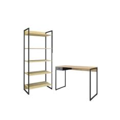 Imagem de Jogo de Escritorio Estante e Escrivaninha Ade Natura Preto