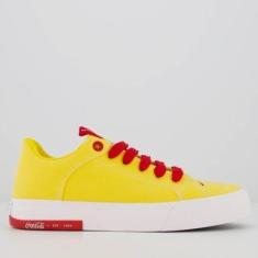 Imagem de Tênis Coca Cola Daytona Bold Feminino Amarelo e Vermelho-Feminino