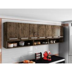 Imagem de Armario Aereo Cozinha 7 Portas Castani Luxemburgo Bela Casa - Casa Mod