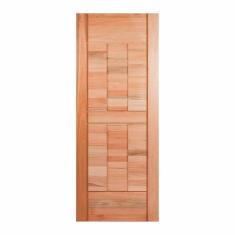 Imagem de Folha de Porta Maciça 210x62cm Eucalipto Pm96 Cruzeiro Portas Nude