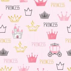 Imagem de Papel de Parede Infantil Princesa 2,70x0,57m