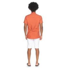 Imagem de Camisa Social Teodoro MC Slim Fit Masculina Lisa Casual