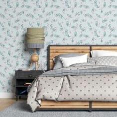 Imagem de Papel De Parede Adesivo Folhas  Verde N07107 0,58X3,00M